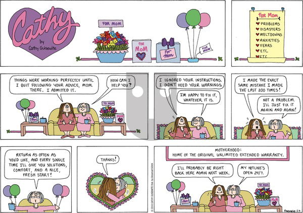 Cathy Classics on Sunday May 9, 2010 Comic Strip