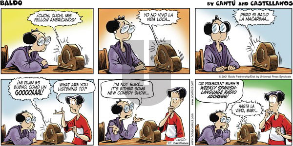 Baldo on Sunday July 1, 2001 Comic Strip