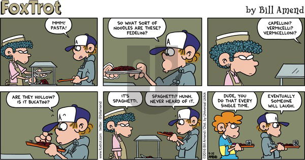 FoxTrot - Sunday September 25, 2016 Comic Strip