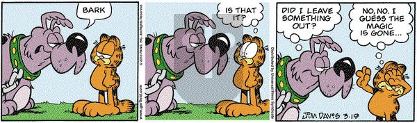 Garfield on Friday March 19, 2010 Comic Strip