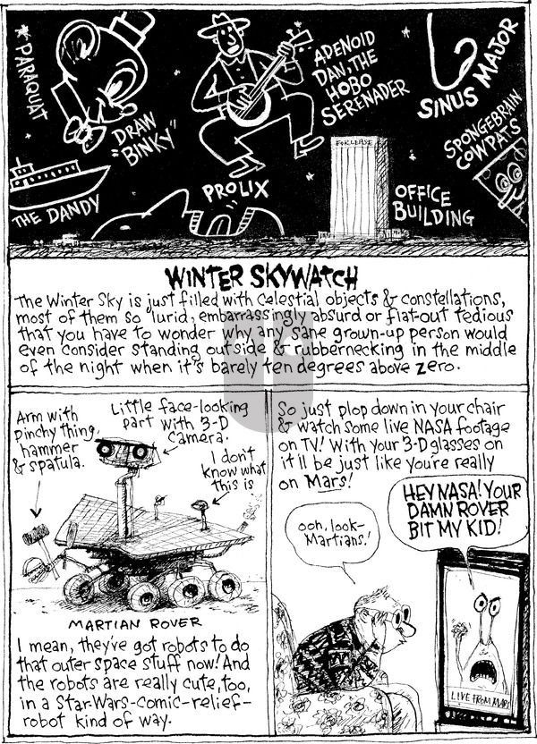 Richard's Poor Almanac on Sunday January 16, 2011 Comic Strip