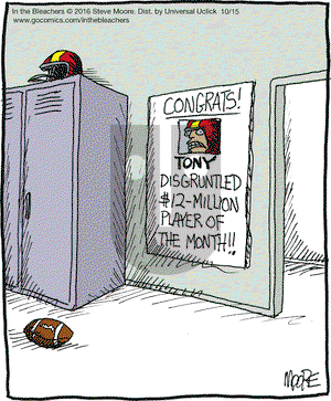 In the Bleachers on Saturday October 15, 2016 Comic Strip