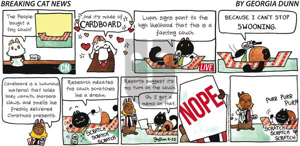 Breaking Cat News on Sunday September 23, 2018 Comic Strip