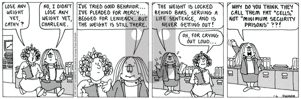 Cathy Classics on Monday January 6, 1997 Comic Strip