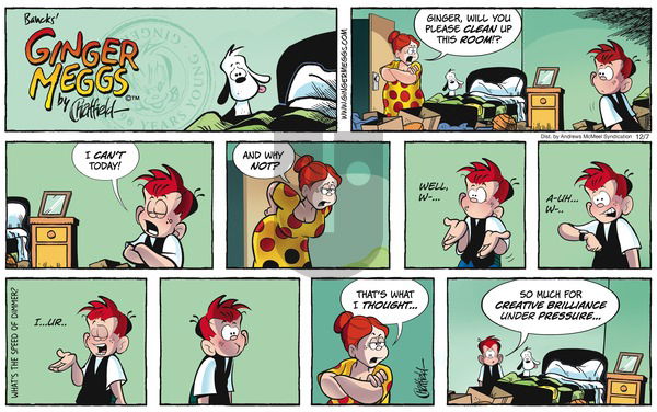Ginger Meggs on Sunday December 7, 2025 Comic Strip