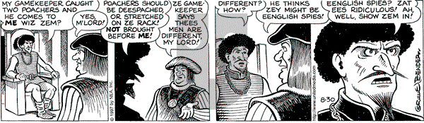 Alley Oop on Saturday August 30, 1997 Comic Strip