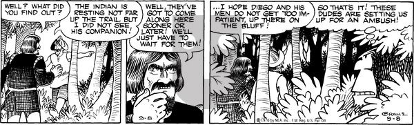 Alley Oop on Wednesday September 8, 1976 Comic Strip