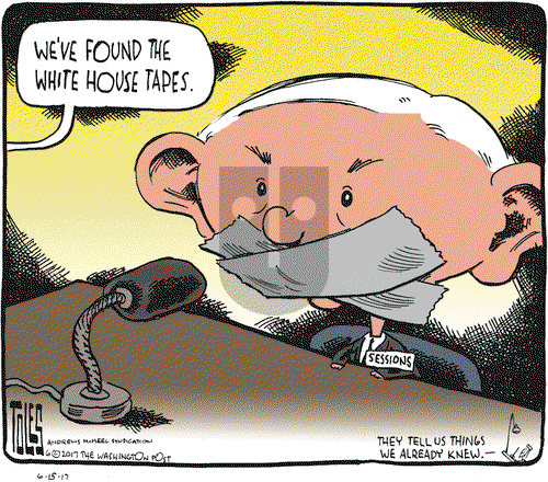 Tom Toles on Thursday June 15, 2017 Comic Strip