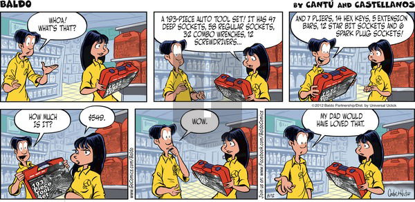 Baldo on Sunday August 12, 2012 Comic Strip