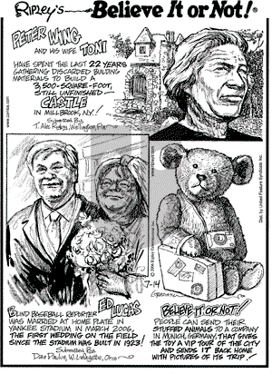 Ripley's Believe It or Not on Friday July 14, 2006 Comic Strip