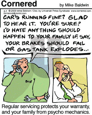 Cornered - Friday February 7, 2003 Comic Strip
