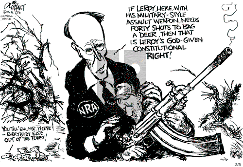 Pat Oliphant on Tuesday February 5, 2013 Comic Strip