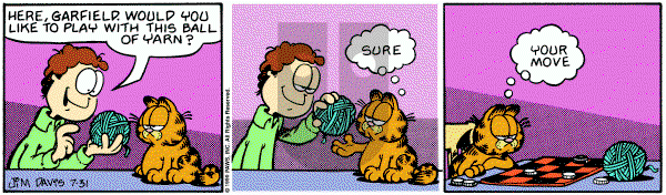 Garfield on Tuesday July 31, 1990 Comic Strip