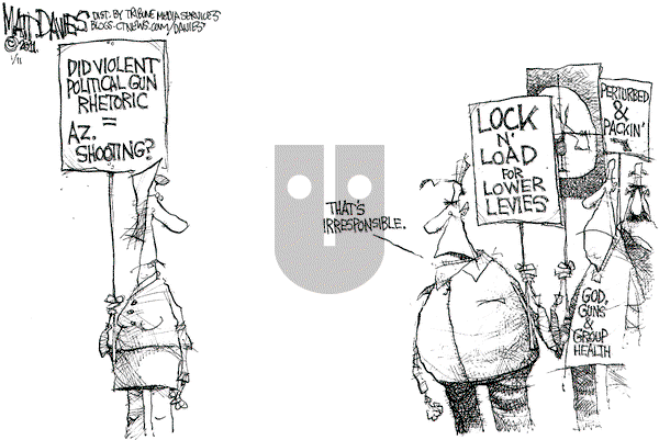 Matt Davies - Wednesday January 12, 2011 Comic Strip