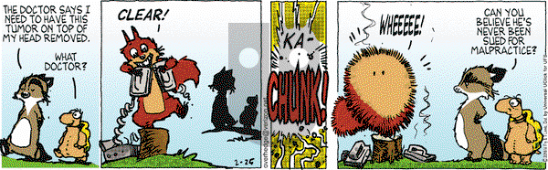 Over the Hedge on Thursday February 25, 2016 Comic Strip