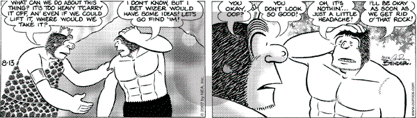 Alley Oop on Monday August 13, 2007 Comic Strip