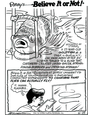 Ripley's Believe It or Not on Thursday June 19, 2003 Comic Strip