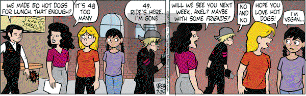 Luann on Monday July 24, 2017 Comic Strip