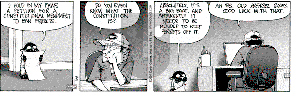 Get Fuzzy on Monday March 8, 2004 Comic Strip