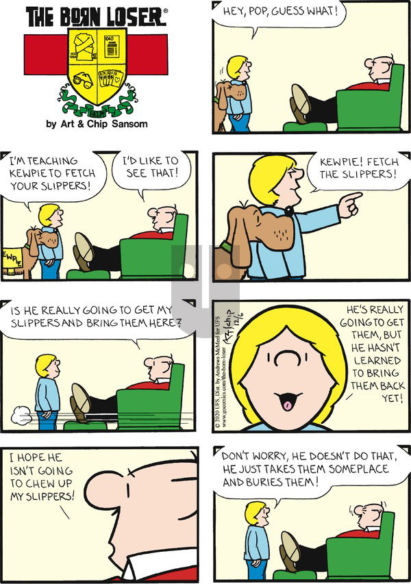 The Born Loser on Sunday December 6, 2020 Comic Strip