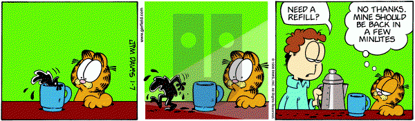Garfield on Wednesday January 7, 1998 Comic Strip