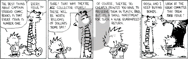 Calvin and Hobbes - Monday July 20, 1992 Comic Strip