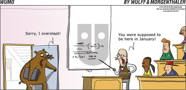 WuMo on Sunday February 4, 2018 Comic Strip