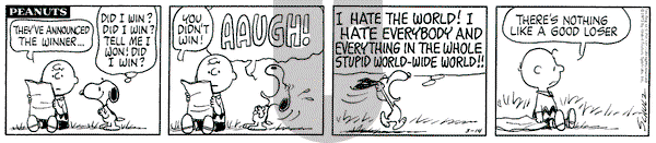 Peanuts - Wednesday March 14, 1973 Comic Strip