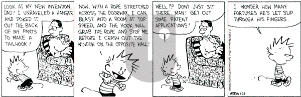 Calvin and Hobbes - Monday January 23, 1995 Comic Strip