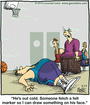 In the Bleachers on Monday March 22, 2010 Comic Strip