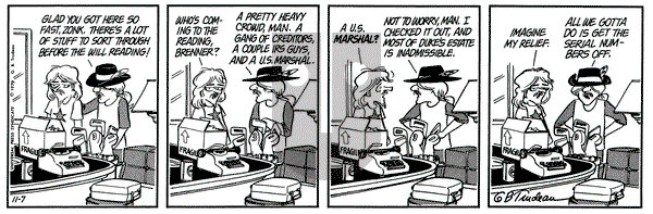 Doonesbury on Wednesday November 7, 1979 Comic Strip
