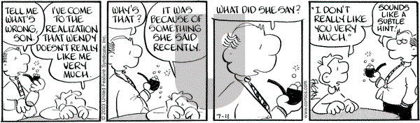 Drabble on Friday July 11, 2003 Comic Strip
