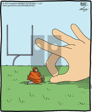 In the Bleachers on Tuesday November 21, 2017 Comic Strip