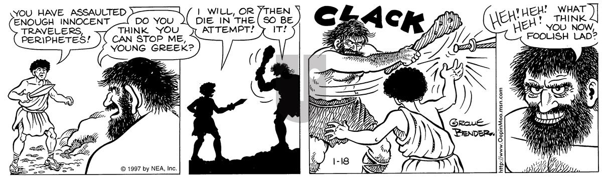 Alley Oop - Saturday January 18, 1997 Comic Strip