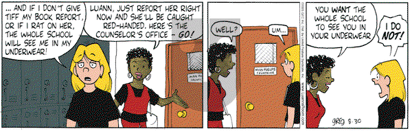 Luann on Tuesday August 30, 2005 Comic Strip
