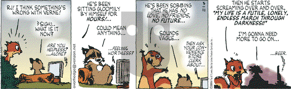Over the Hedge on Wednesday March 11, 2009 Comic Strip