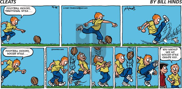 Cleats on Monday August 25, 2025 Comic Strip