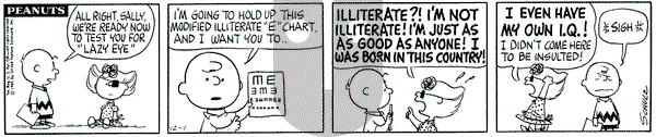 Peanuts on Wednesday December 1, 1965 Comic Strip