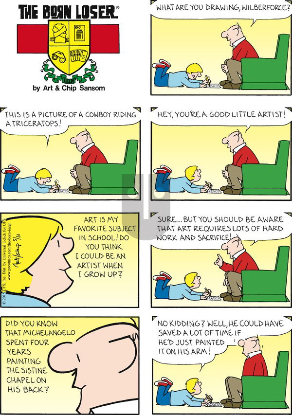 The Born Loser on Sunday May 31, 2015 Comic Strip