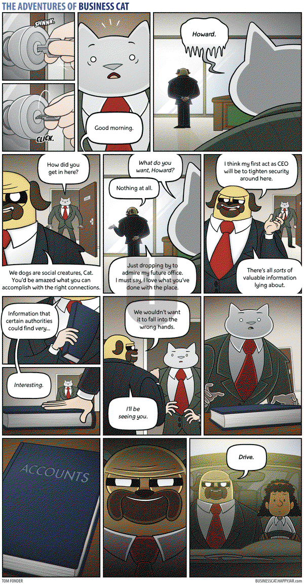 The Adventures of Business Cat on Thursday April 8, 2021 Comic Strip