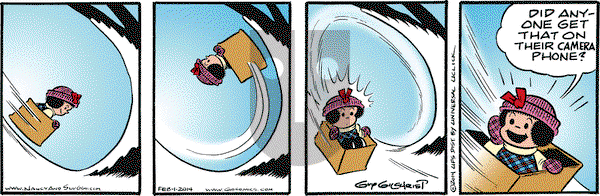 Nancy on Saturday February 1, 2014 Comic Strip