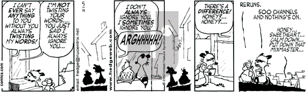 Over the Hedge on Saturday May 11, 2002 Comic Strip