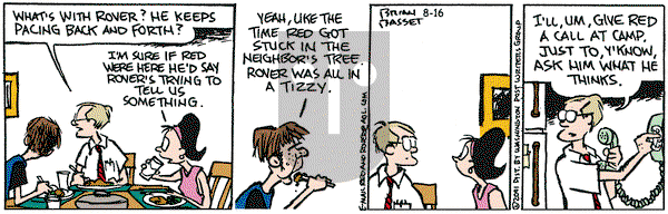 Red and Rover on Thursday August 16, 2001 Comic Strip