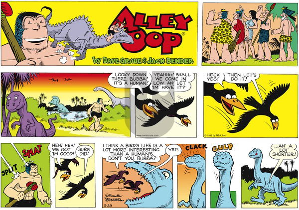 Alley Oop on Sunday March 29, 1998 Comic Strip