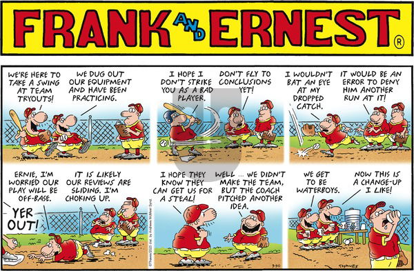 Frank and Ernest on Sunday March 30, 2025 Comic Strip