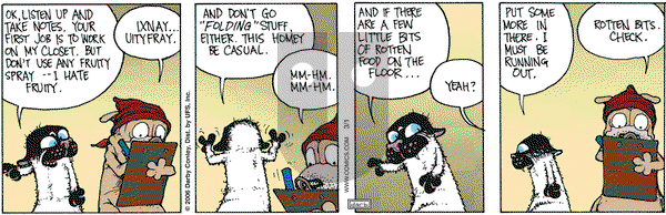 Get Fuzzy on Thursday March 23, 2006 Comic Strip
