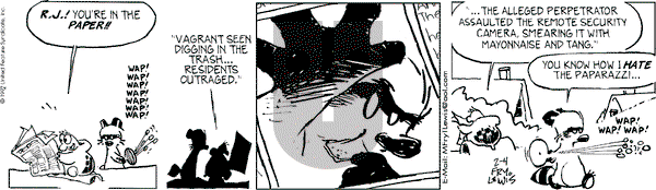 Over the Hedge on Tuesday February 4, 1997 Comic Strip