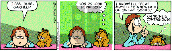 Garfield on Saturday January 30, 1993 Comic Strip