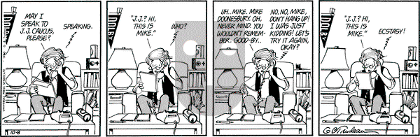 Doonesbury on Wednesday October 8, 1980 Comic Strip