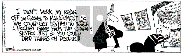 The Buckets on Friday March 21, 1997 Comic Strip